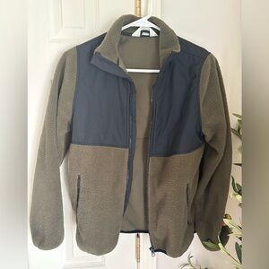 H&M Dark Coat with Green Interior